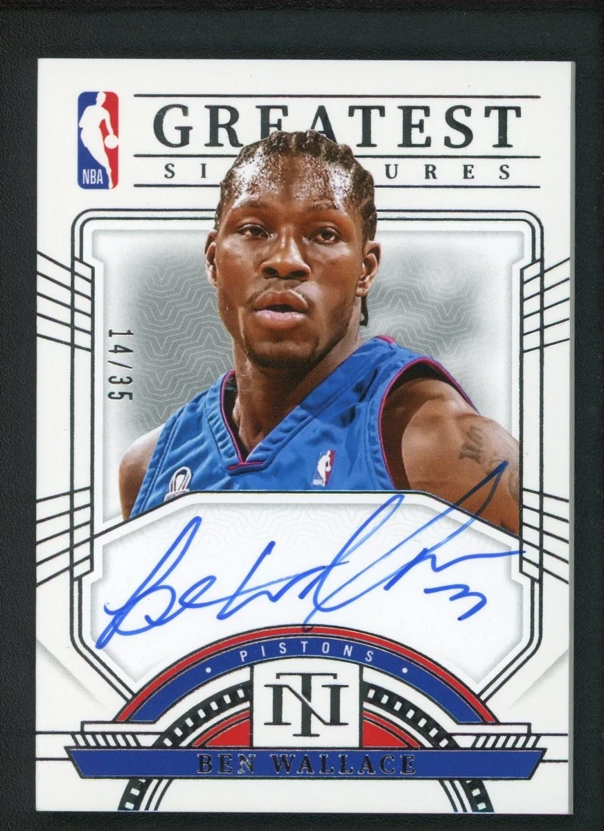 Ben Wallace Basketball Autographed Sports Trading Cards