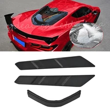 Rear Dry Bay Vent Blocks Covers Black For Corvette C8 2020-2026 Coupe All Models