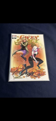 #ad Gwen Stacy #1 Comic Book Signed by J. Scott Campbell High Grade NM $50.00
