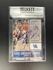 Karl-Anthony Towns 2016 Panini Contenders Draft Picks Old School Colors Auto BAS