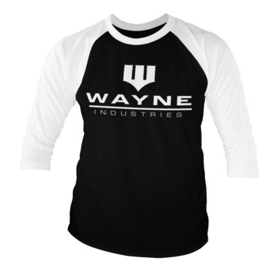 Offiziell Lizenziert Batman - Wayne Industries Logo Baseball 3/4 Ärmel
