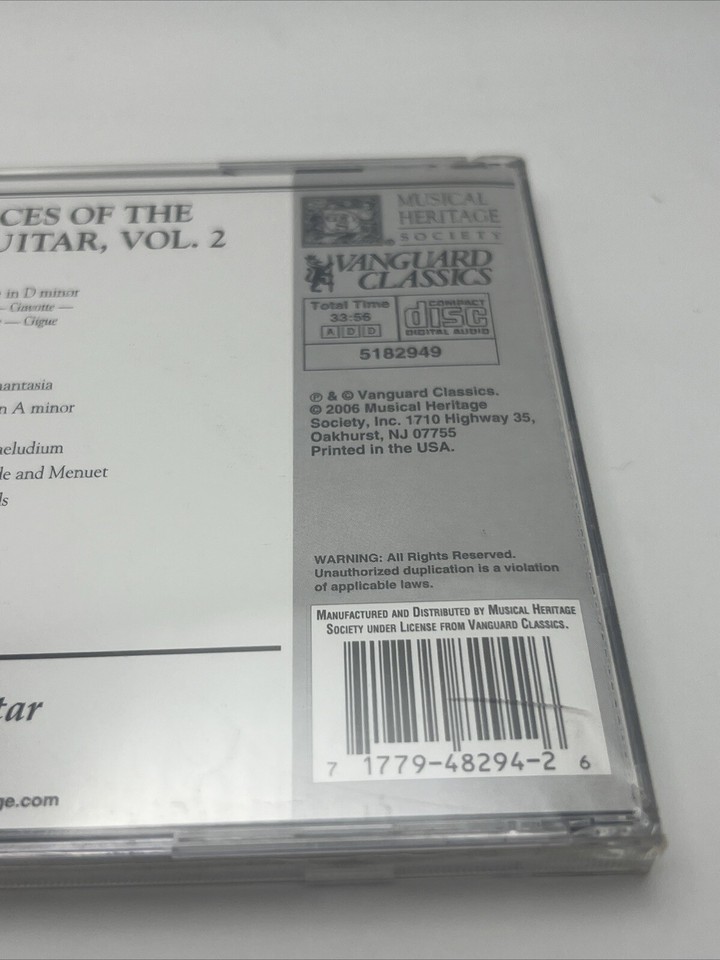 Karl Scheit Renaissance and Baroque Music For Lute & Guitar Vol 2 New