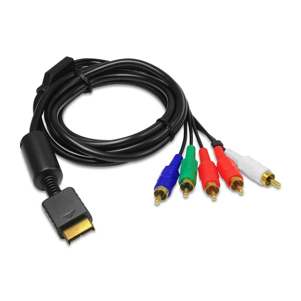 EAXUS® PS2/PS3 YUV Componente/Componente Cable AV TV Video FullHD Playstation 2 3 - Imagen 2 de 4