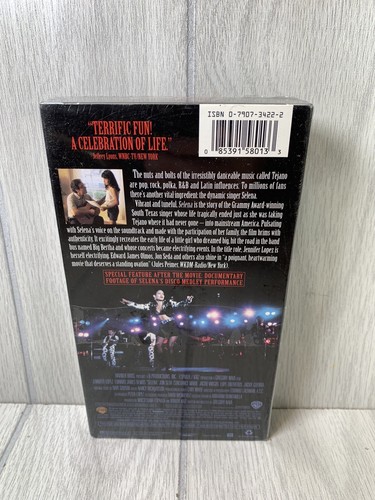 Vintage VHS “Selena “ Jennifer Lopez Extra Footage; WB New Sealed Watermark - Picture 2 of 6