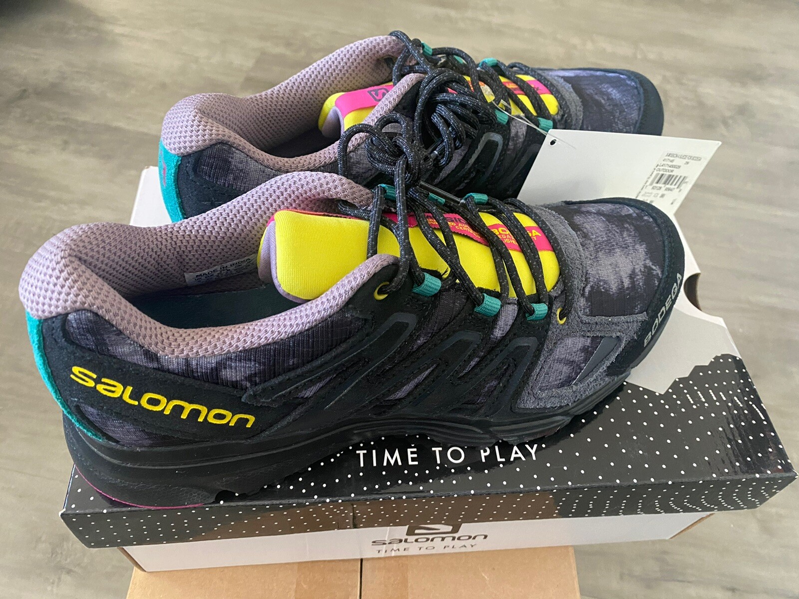 Scarpe da trail Salomon Bodega X Mission 4 scamosciate da uomo casual running 8 NUOVISSIME