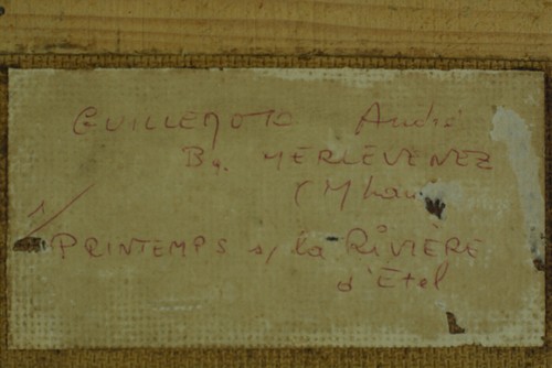 Tableau Ancien école Bretonne Vue de la Rivière d' ETEL animé signé SV H. Moret - Photo 9/10