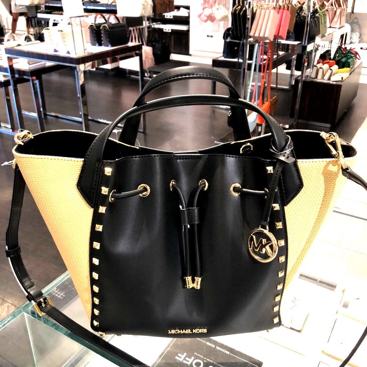 Black michael kors crossbody purse deals