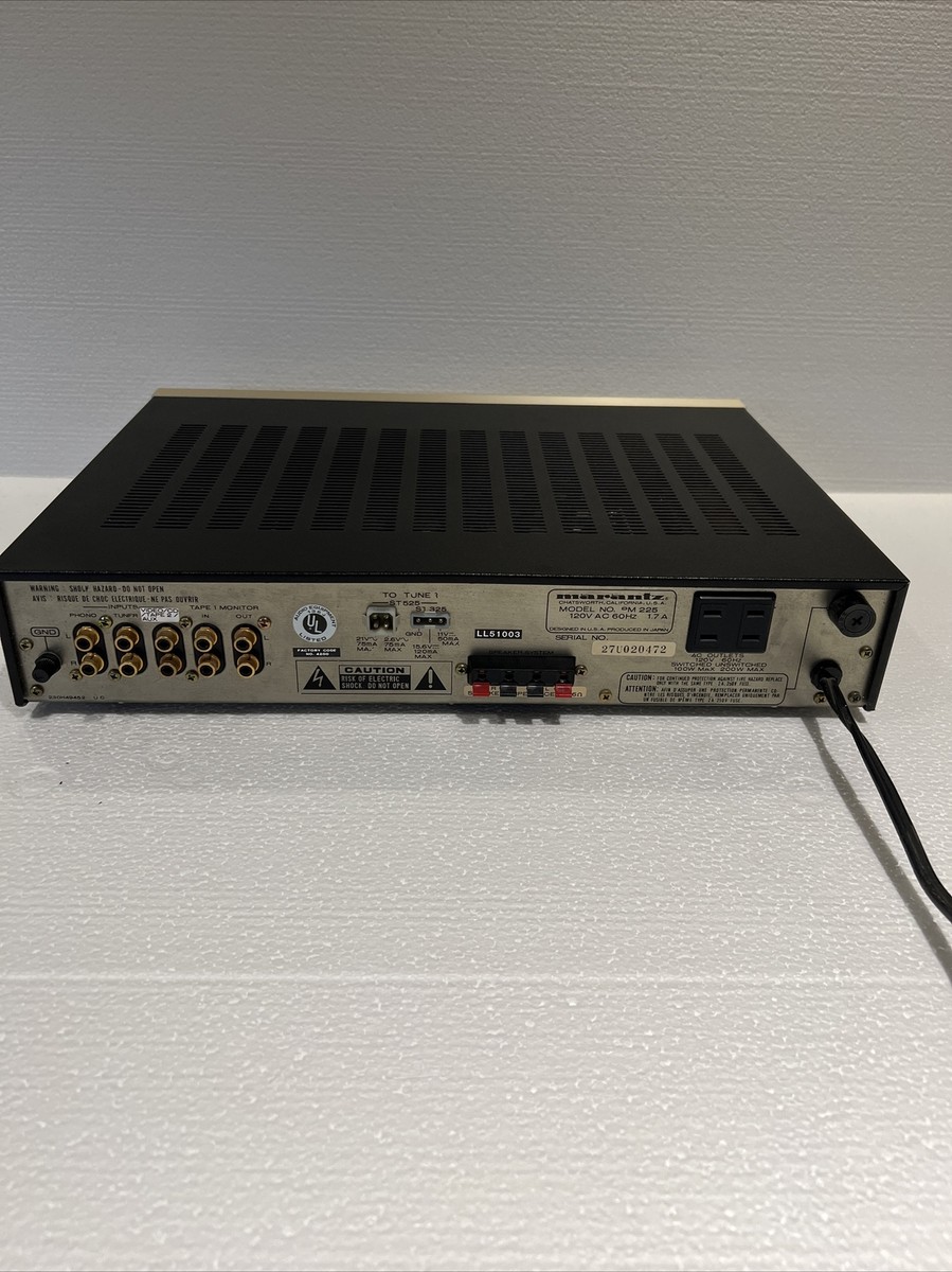 Ampli Marantz PM-225 En Panne – Idéal Pour Réparation Ou Pièces Détachées