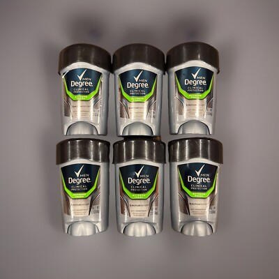 6X Degree Men Clinical Extreme Fresh Antiperspirant 1.7 oz Ea , Exp. 04/2021