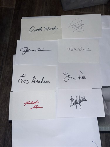 32 US Open Golf Sieger signierte 3x5 Karteikarten - Bild 2 von 4