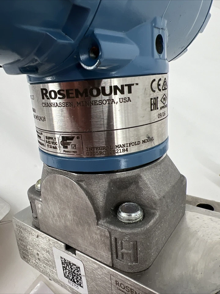 Rosemount 3051 Pressure Transmitter 3051CG5F02A1AS5M5Q4Q8, 0-1000 PSI, Stainless - Image 3 of 4