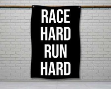 Motivational Fitness Flag - Gym Wall Art Home Gym Decor Banner