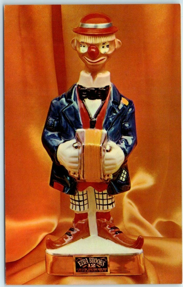 Postcard - Ezra Brooks - The Clown