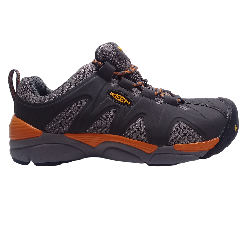 Sneakers da uomo Keen NUOVE resistenti all'acqua Utility San Antonio punta in alluminio grigie