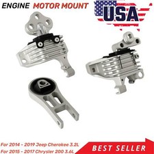 3 Motor Mount A5824 A5847 A5752 For Jeep Cherokee 14-19 3.2l Chrysler 200 15-17 3 Motor Mount A5824 A5847 A5752 For Jeep Cherokee 14-19 3.2l Chrysler 200 15-17