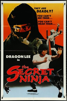 Secret Ninja, Roaring Tiger (1982) Original Movie Poster Folded 27x41