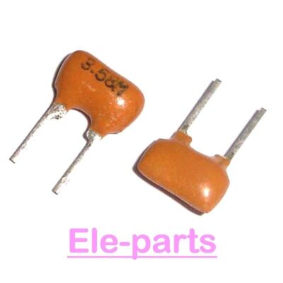 100 PCS 3.58MHz DIP-2 3.58M 2Pin Ceramic Resonator #T5*