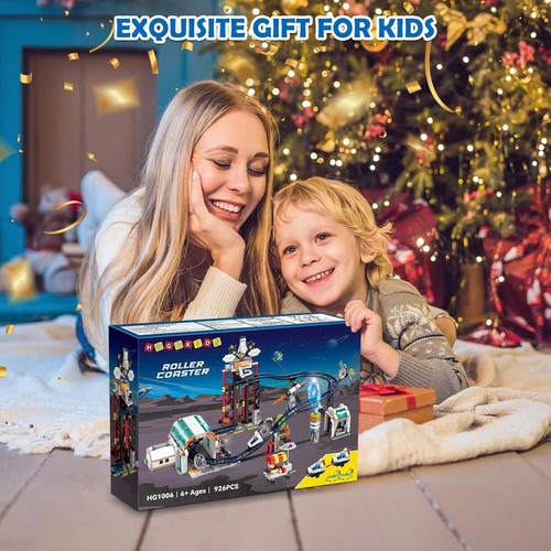 HOGOKIDS Weltraum Achterbahn Bauspielzeug–926PCS Achterbahn Bauset mit Hebebühne - Bild 7 von 10