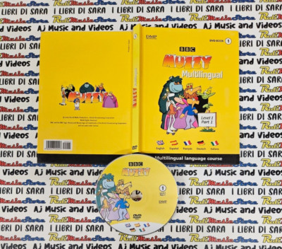 *Book Libro+DVD BBC MUZZY 1 LEVEL 1 PART 1 multilingual language course (B59)*