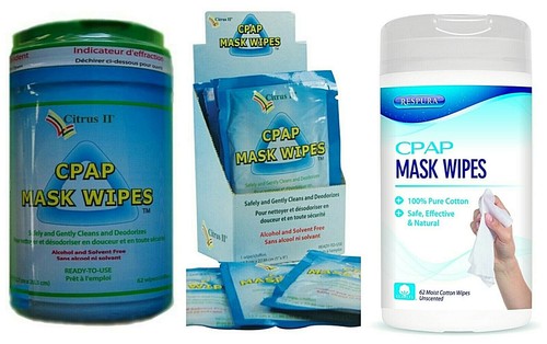 CPAP BiPAP, VENTILATOR + OXYGEN MASK CLEANING WIPES - Sleep Apnoea ...