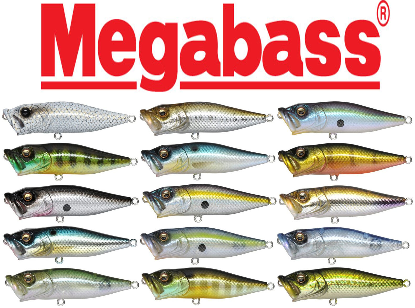 MEGABASS Pop-X Topwater Popper Bass Lure GLX Ito Gill