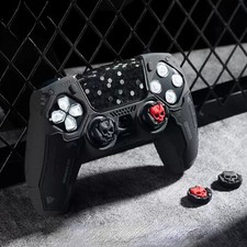 Protective Case for Playstation 5 Controller 6PCS Thumb Grips Sticker Kits
