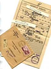 Stud Arnac Pompadour Envelope 1959 RITA Stallion Certificate Manon and Danube