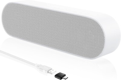 Speaker Soundbar PC Computer Laptop 5W Monitor Boxes Box USB White B331