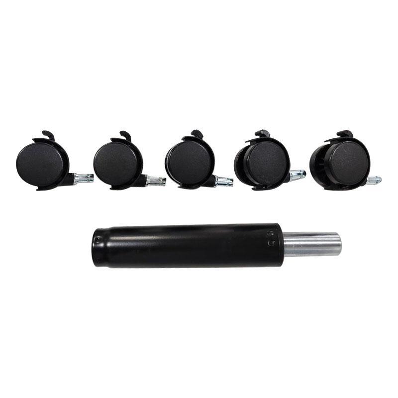 Adjustable Height Rolling Footrest Stool for Home Office Ergonomic Black 360