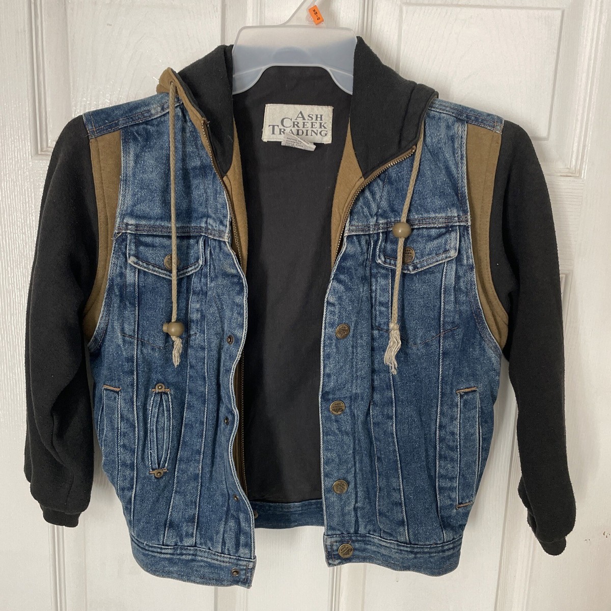 Ash Creek Trading Jean Jacket Kids Size M 10/12 Full Zip Snap