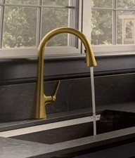 Kohler Guild Pull-Down Kitchen Faucet Vibrant Moderne Brass R33912-2MB  NEW