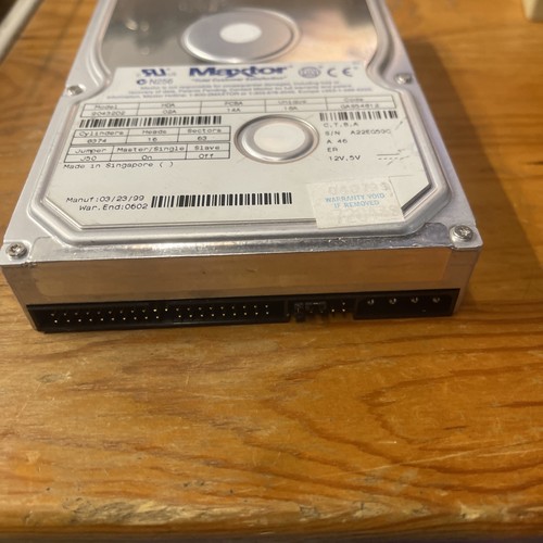 HARD DRIVE 9043202 MAXTOR 3.5 INCH 4.3GB IDE Tested - Picture 2 of 6