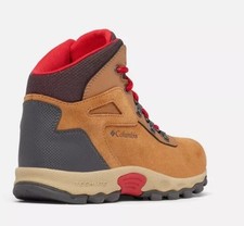 Columbia Newton Ridge Amped Hikung Boots Brown Suede Sz Big Kids 4 EUC