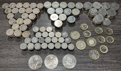 £140 GBP Face Value UK Great Britain New Small Decimal Pence 1 2 & 5 Pound Coins