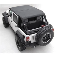 Smittybilt 07-09 for Wrangler JK 4DR Extended Soft Top Black Diamond 94535