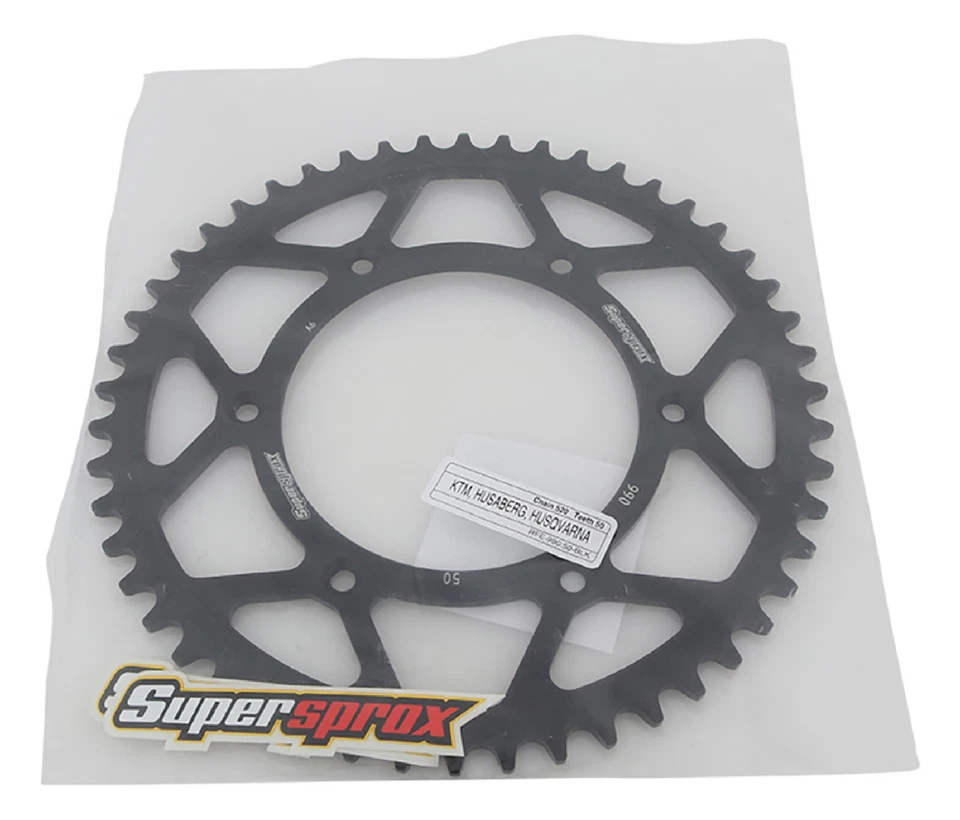 Supersprox Rear Steel Sprocket Black 50T For Husqvarna 250 TC 03-17 125 TE - Изображение 4 из 4
