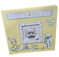 Baby Photo Album With Customizable Baby Name Stickers 2004 Havoc Publishing NEW 