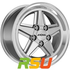 Ronal R9 silber-hornkopiert 7x15" ET23 LK5 112 ML 66.5 Alufelgen 15 Zoll