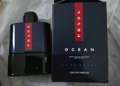 NIB PRADA OCEAN  LUNA ROSSA EAU DE PARFUM  Splash Travel Size .3 oz/9 ml