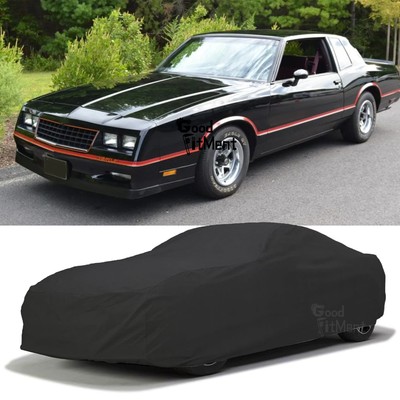 For Chevrolet Monte Carlo 1970-1988 Satin Stretch Indoor Full Car Cover Protect