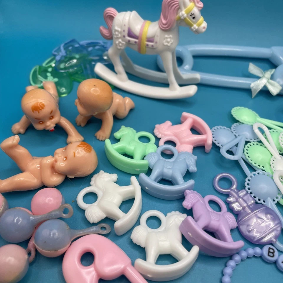 老式批量婴儿淋浴蛋糕装饰蛋糕挑选 Asst — 第 3/4 张图片