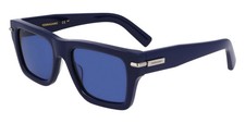 New Salvatore Ferragamo SF2033S 414 Blue Sunglasses with Blue Lenses