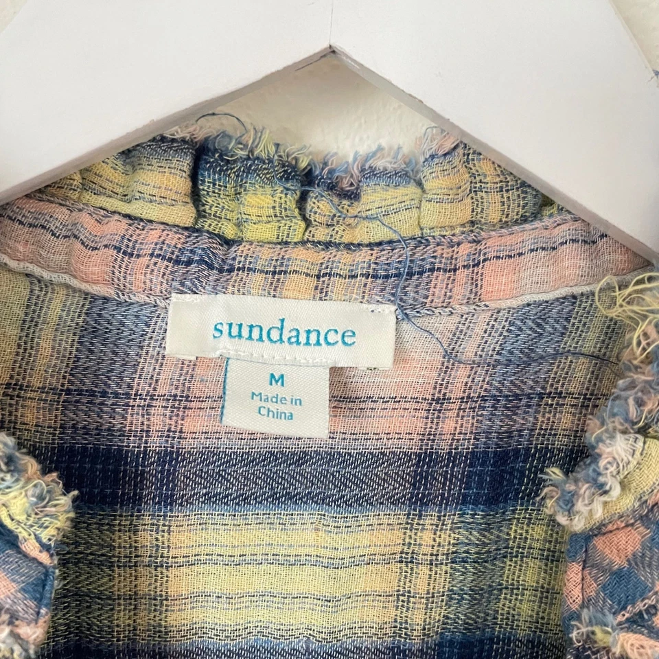 Camisa top Sundance Macey a cuadros con botones Foto 3 de 4