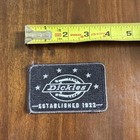 Dickies Embroidered Iron-On Patch Logo for Shirts, Bags & Hoodies Hat Etc Black