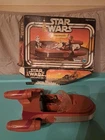 Vintage Kenner Star Wars Figure Lot w/ Darth Vader Case & Land Speeder 1977-1985