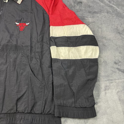 Vintage 90s Starter NBA Chicago Bulls STARTER Windbreaker Jacket Mens 2XL - Picture 3 of 14