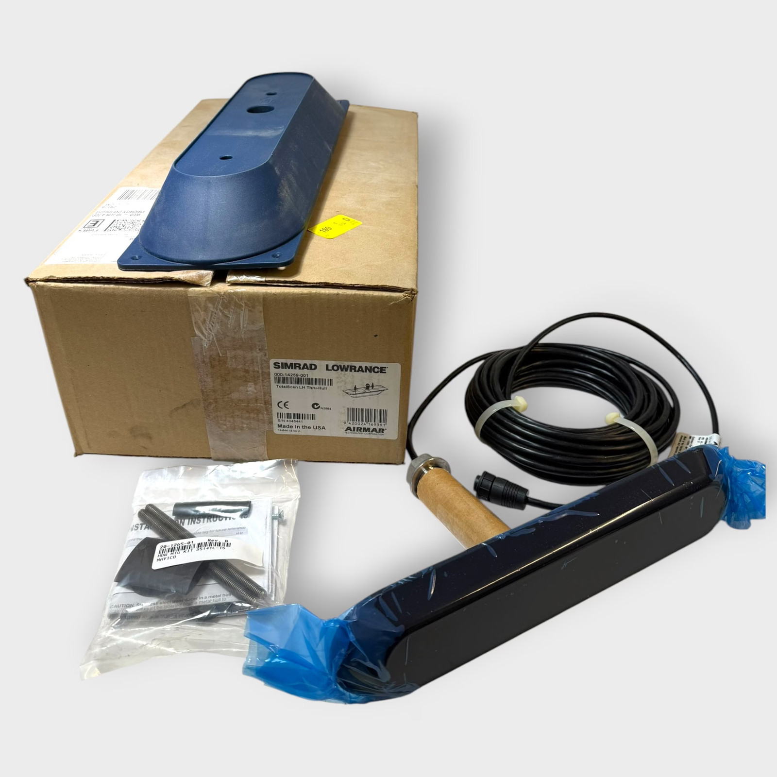 Simrad Lowrance TotalScan Low-High CHIRP Thru-Hull Transducer 000-14259-001 *NEW