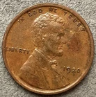 1920p  Lincoln Wheat Cent - [XF/EF] Extremely Fine (Reverse Blemish Area) B489