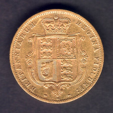 Australia. 1886 Melbourne - Half Sovereign.. Trace Lustre - aVF.. SCARCE