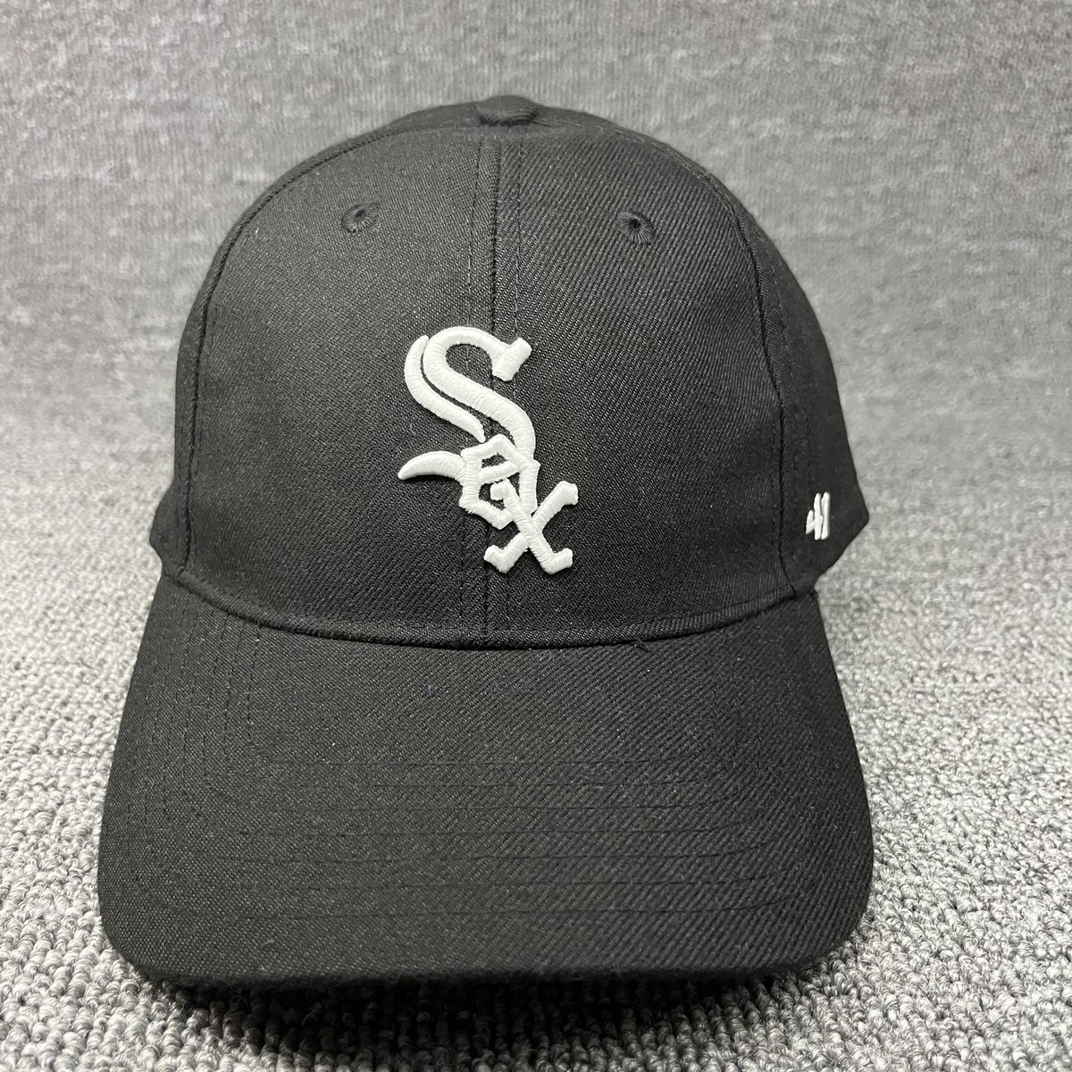 47 Brand Chicago White Sox Black Adjustable Baseball Cap Hat